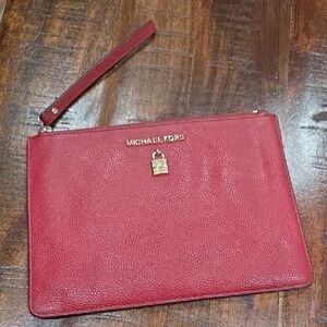 Michael Kors Cherry Red Clutch
